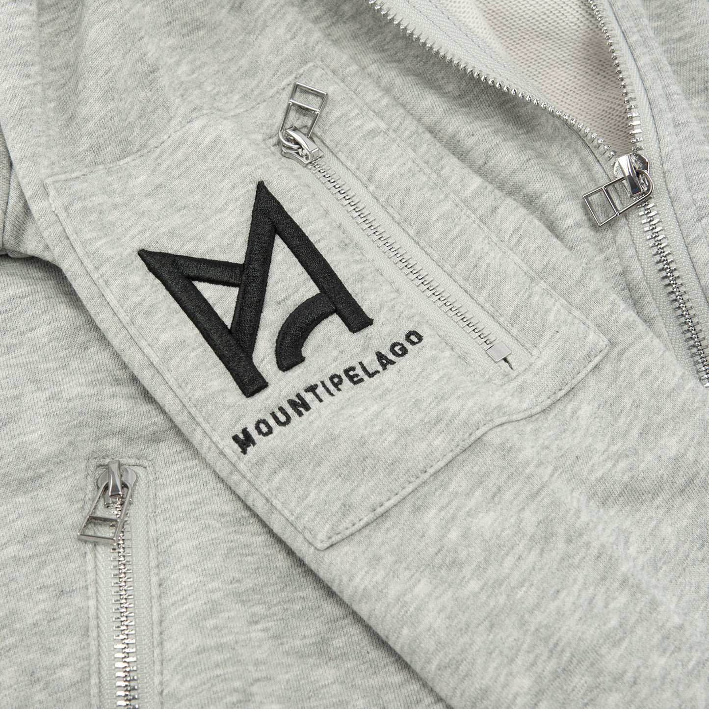 Zip Hoodie Thin - Grey